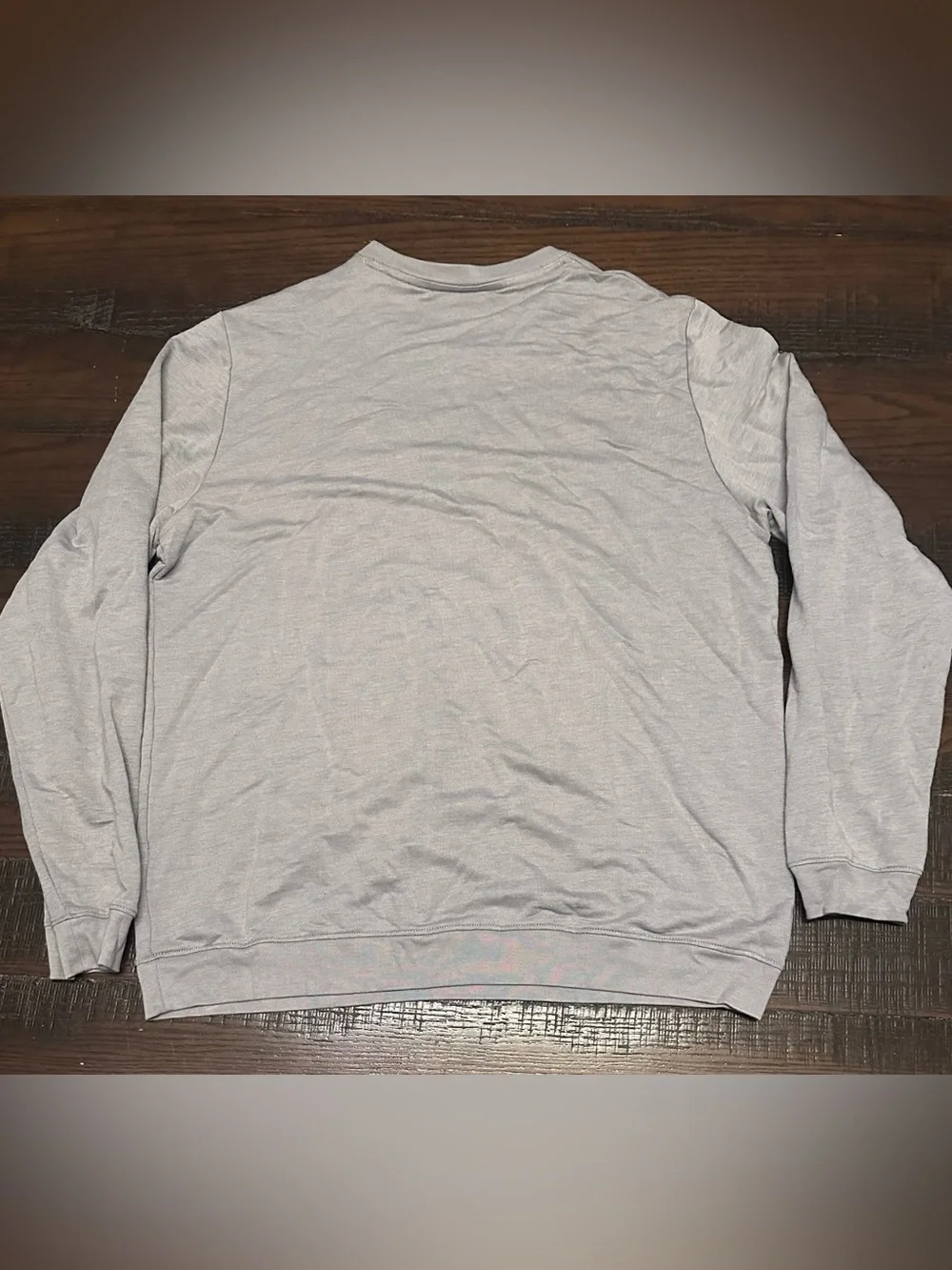Travis Mathew Crew Neck Gray Long Sleeve Size Large